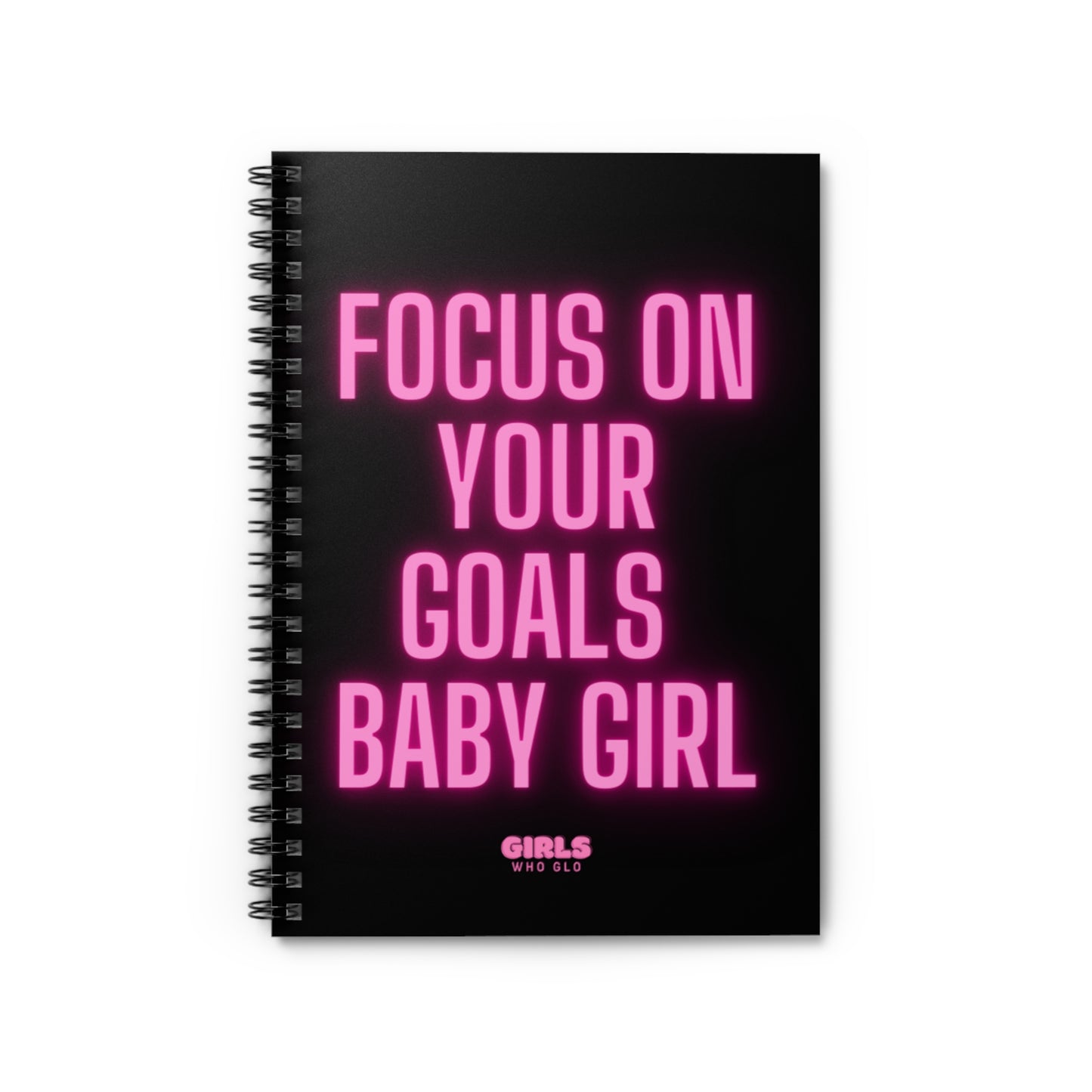 Focus On Your Goals- Inspirational Quote Notebook