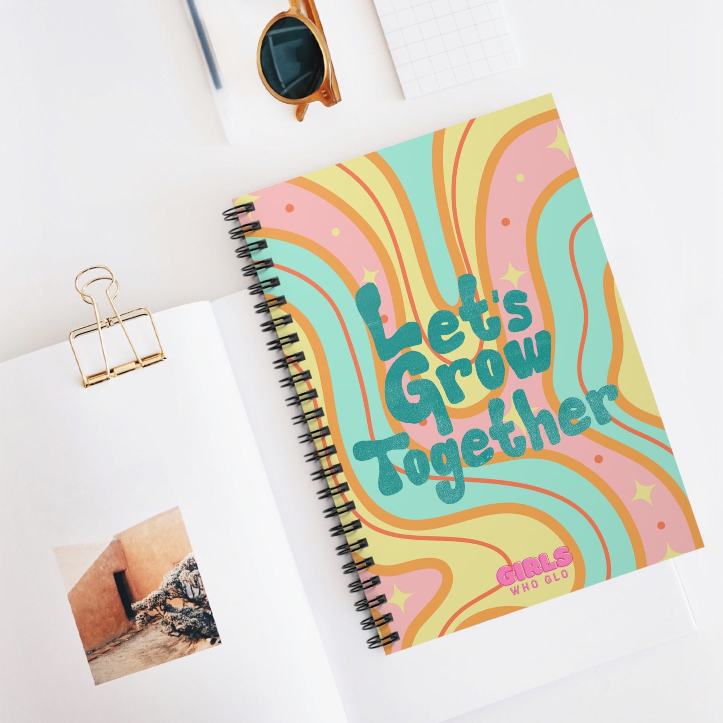 Let's Grow Together- Inspirational Spiral Notebook