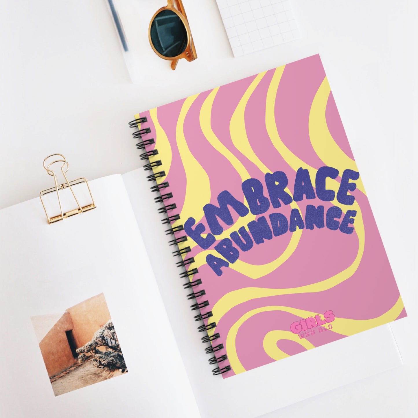 Embrace Abundance - Inspirational Quote Notebook