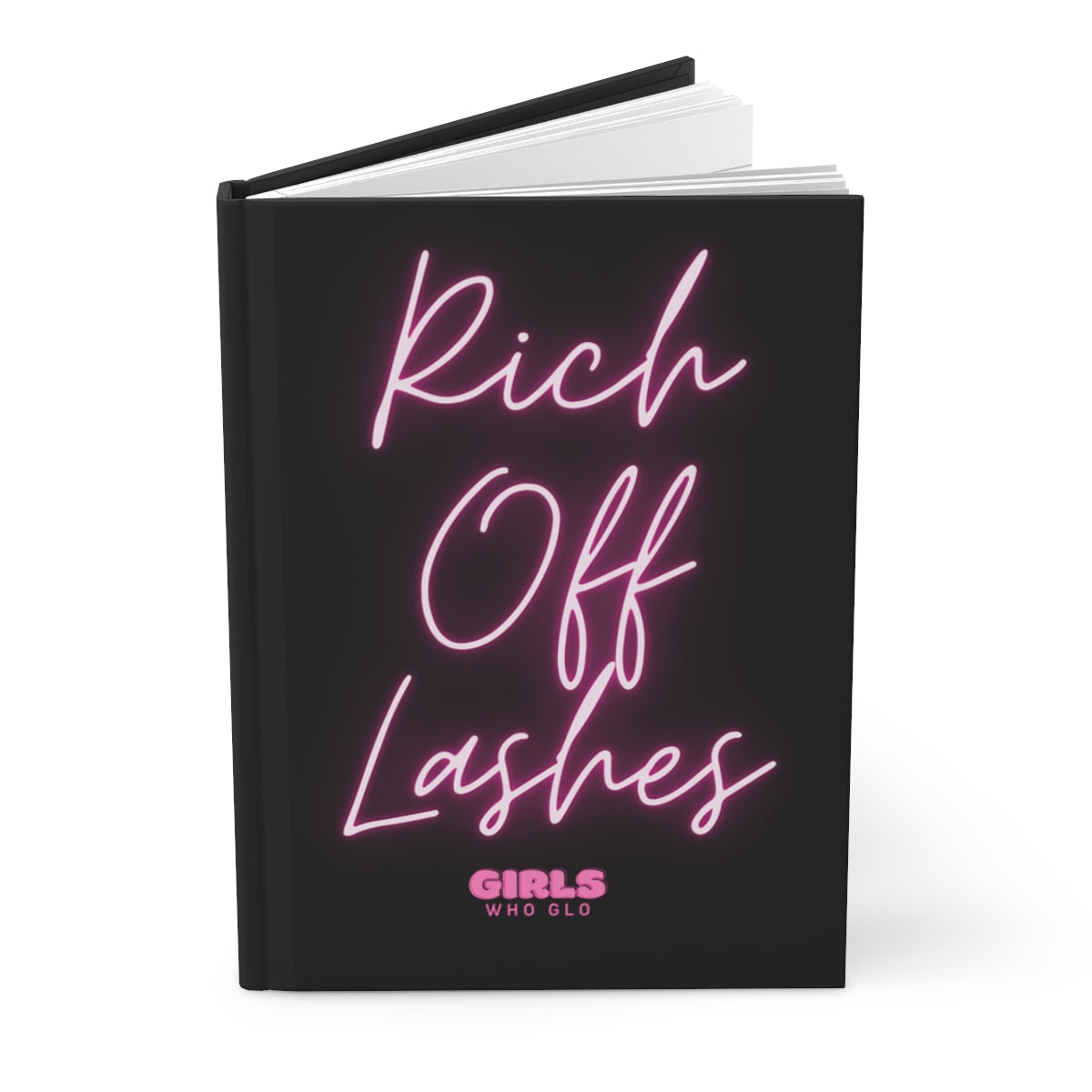 Rich Off Lashes Hardcover Matte Notebook