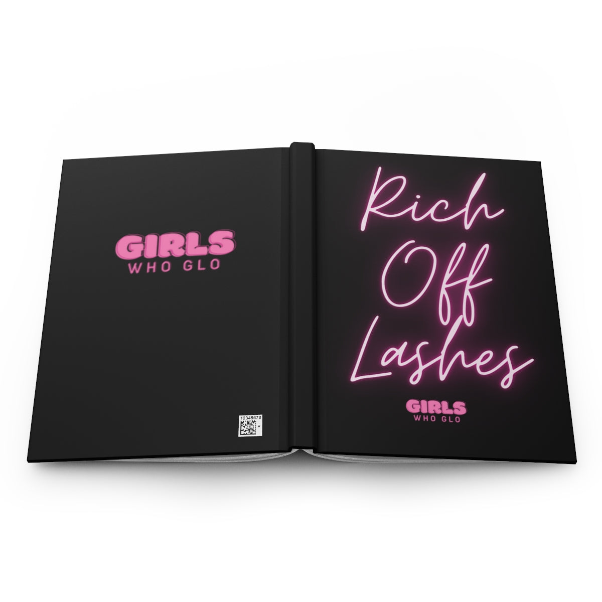 Rich Off Lashes Hardcover Matte Notebook