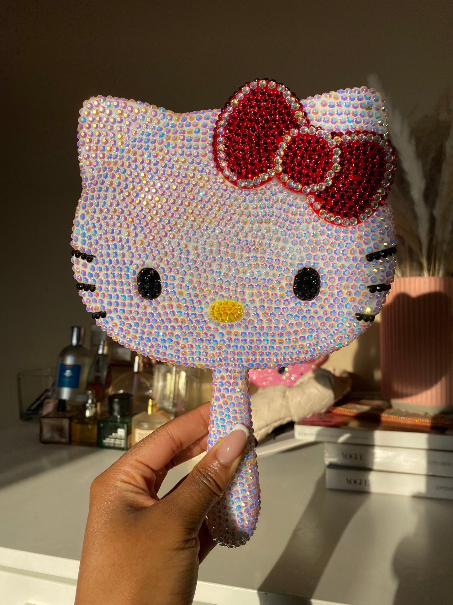 Kawaii Crystal Hand Mirror