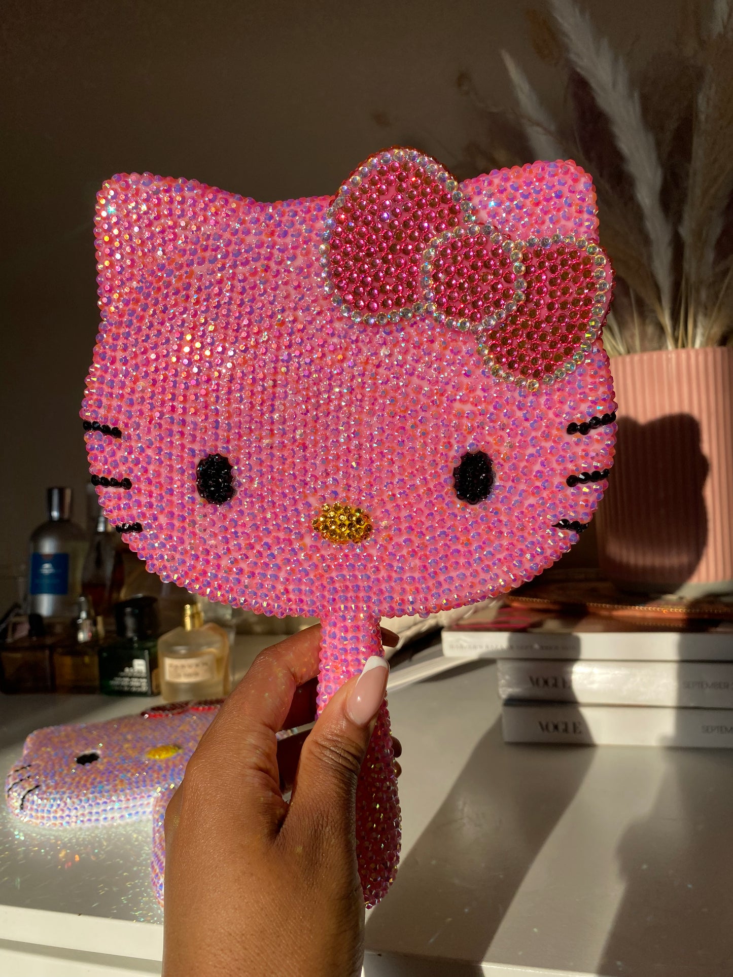 Kawaii Crystal Hand Mirror